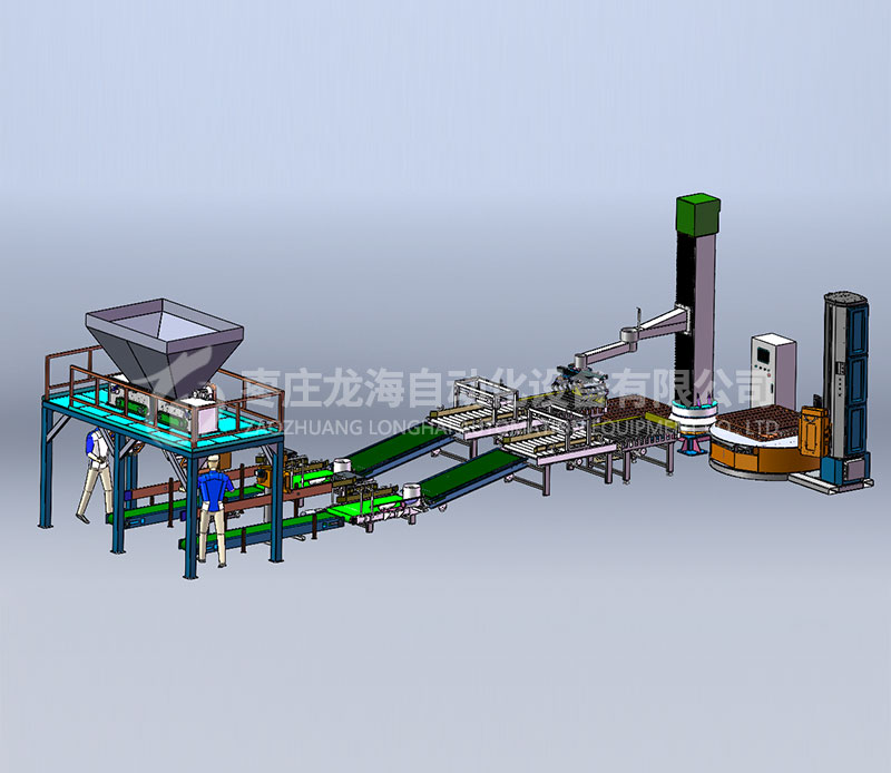 双线立柱码垛机缠绕膜机